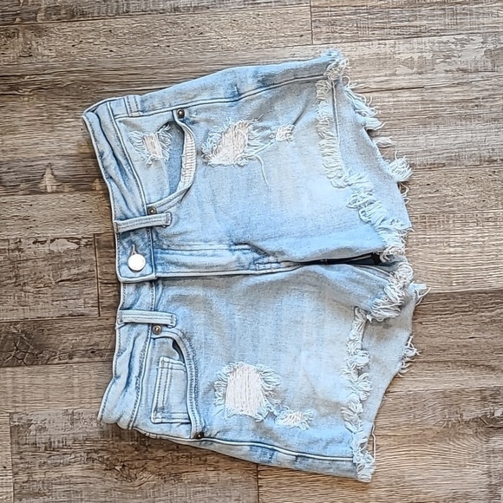 JBD light wash denim‎ shorts​